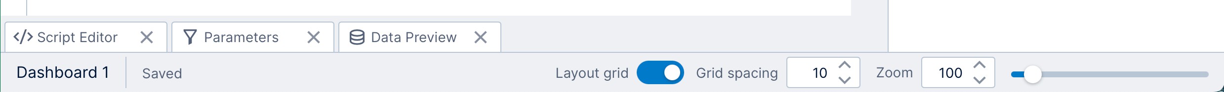 Status bar