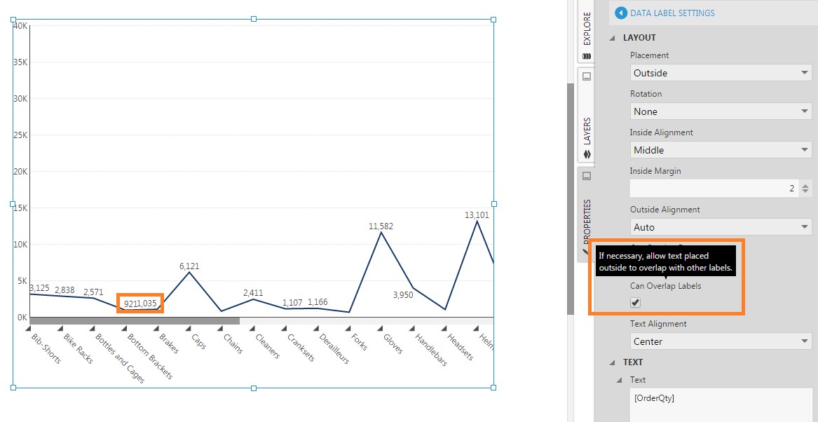 Allow overlap with other data labels