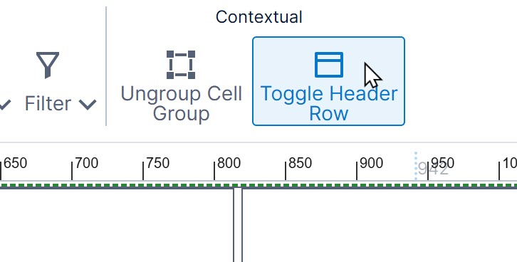 Toggle headers