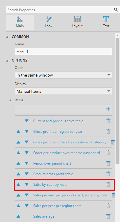 Select a menu item