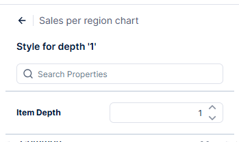 Select item depth